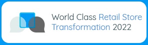 Logo banner of the event World Class Retail Store Transformation 2022 conference...