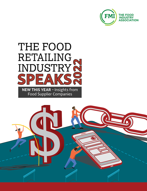 Title of The Food Retailing Industry Speaks 2022 report...
