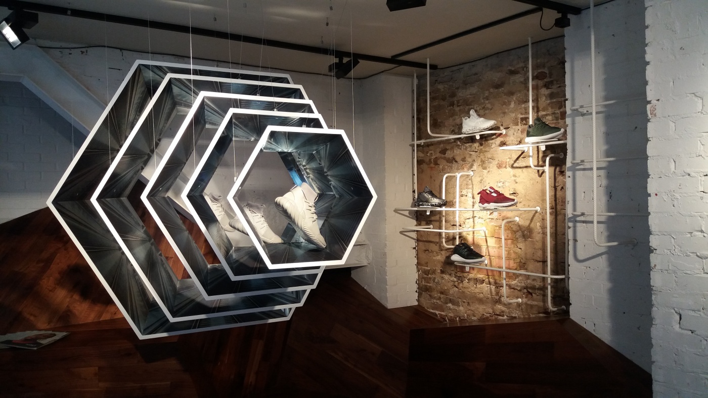 Industrial Chic Interior Design of the Adidas Flagship Store in