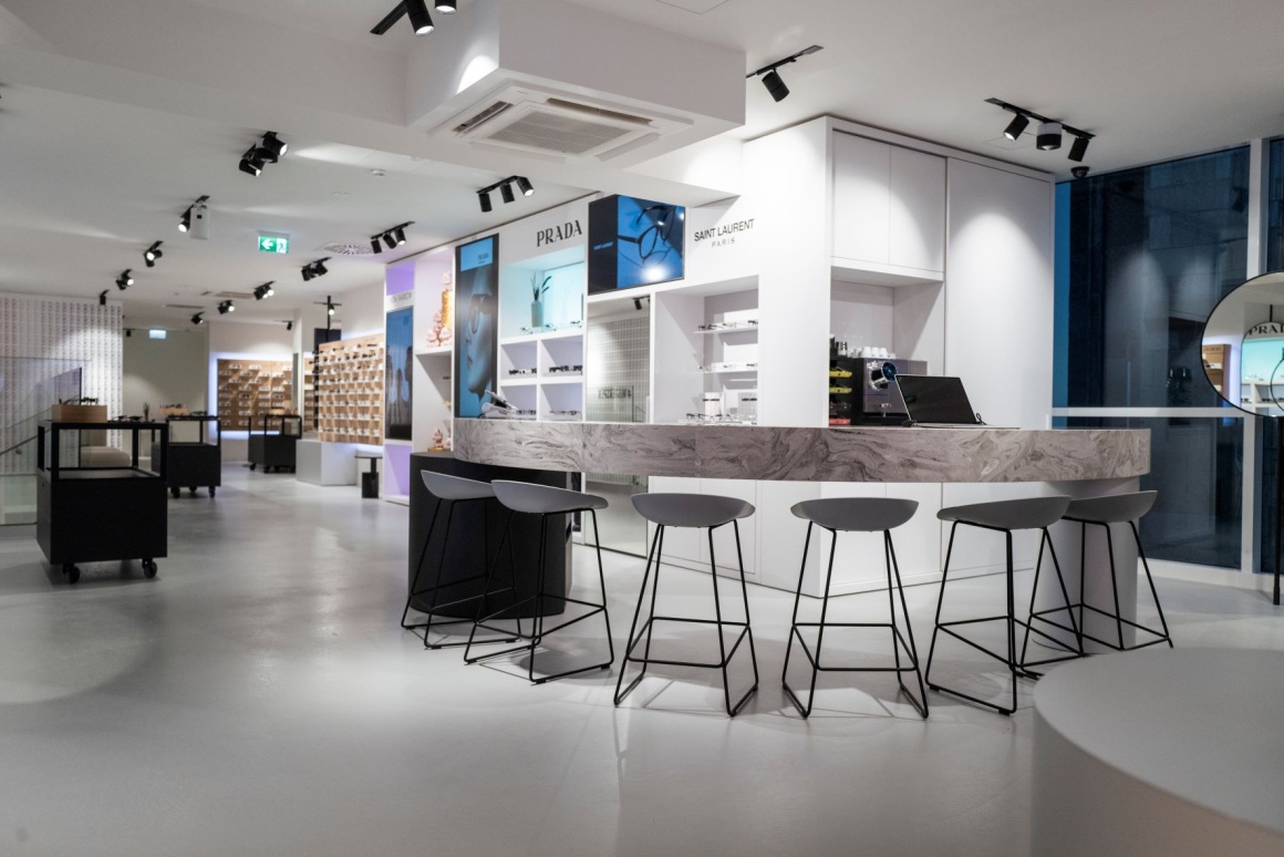 Interior view of the Mister Spex store in Cologne
