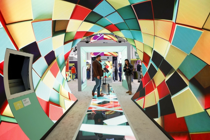 Aussteller-Fläche bunt bei der EuroShop