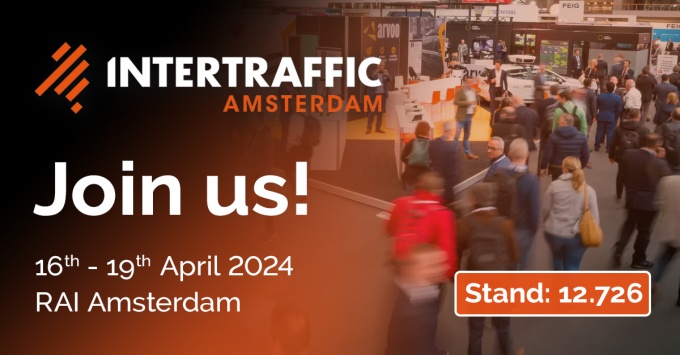 Graphic for ITLs trade fair appearance at Intertraffic Amsterdam ...