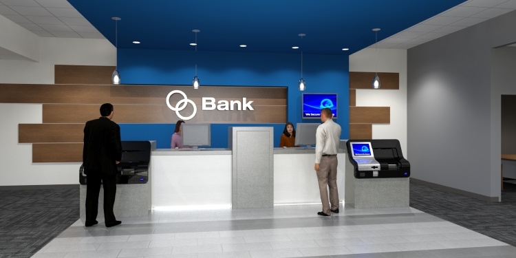 Bankfiliale der Zukunft.