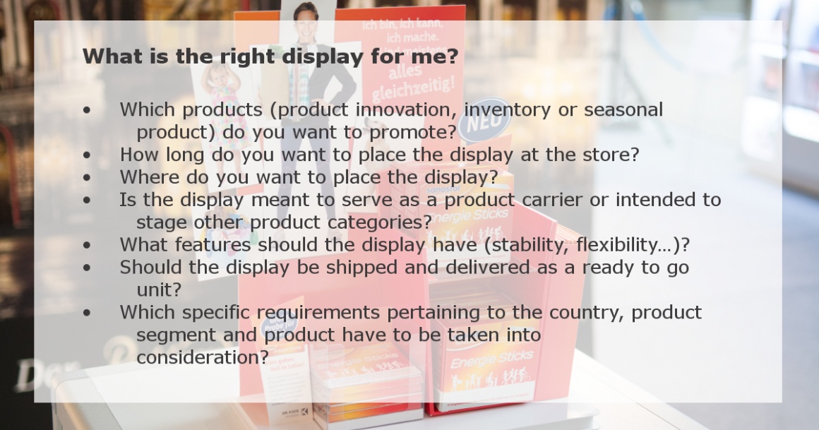 Photo: Displays for the POS: from cardboard display to digital signage element...