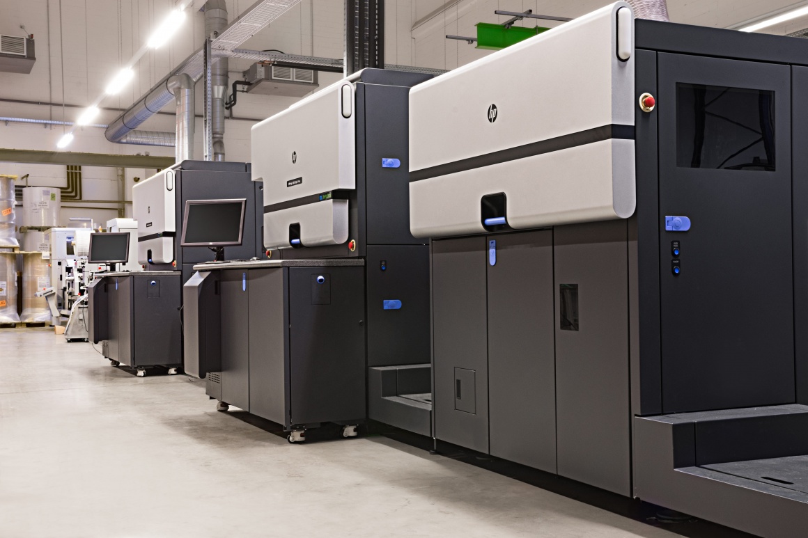 HP Digitaldruckmaschine am Standort in Bochum