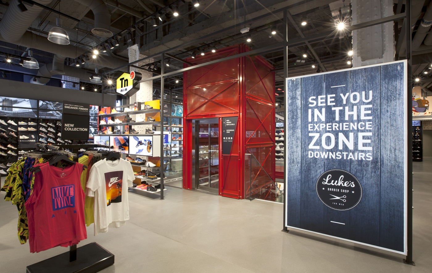 Photo: What shop design can look like: Foot Locker in London...