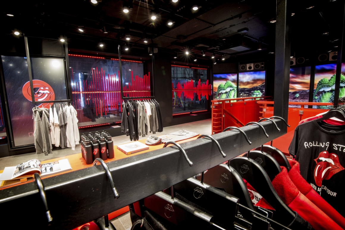 A view inside the Rolling Stone flagship store in London...