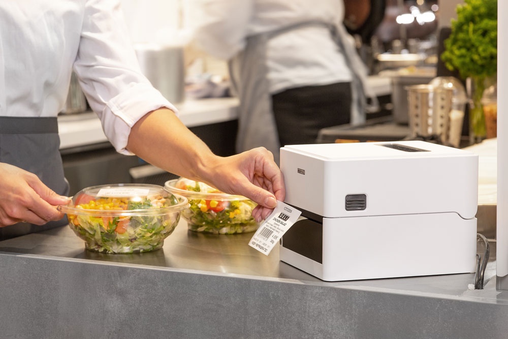 A printer in a catering kitchen