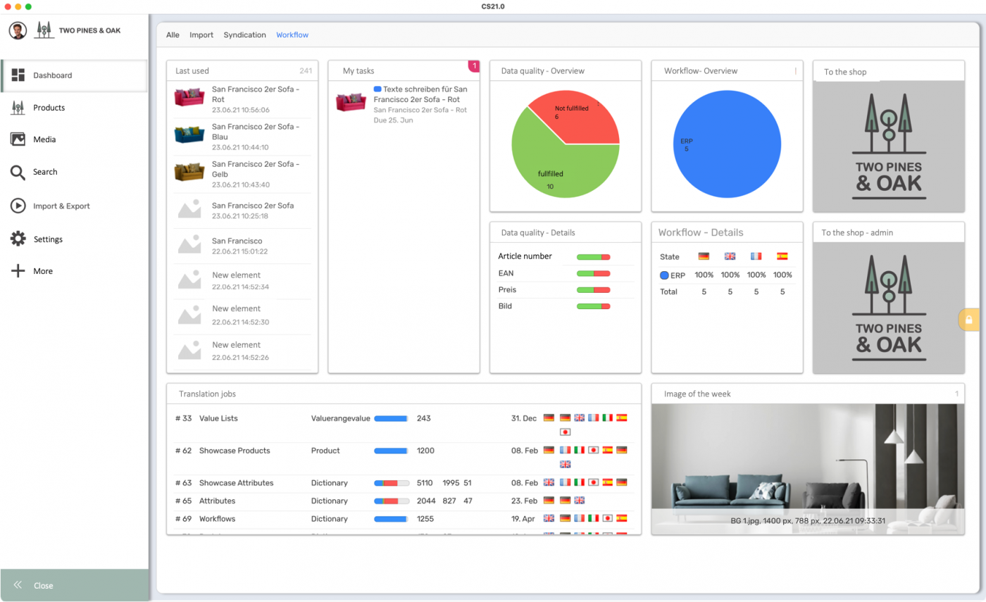 Photo: Product information management systems in furniture retailing...