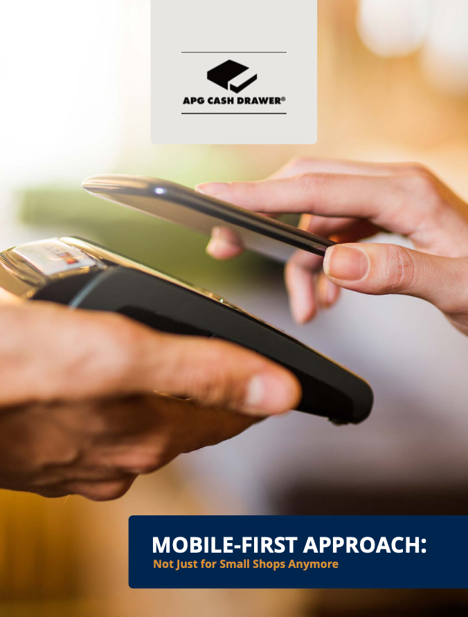 Cover of Mobile-First-Approach brochure: a hand holding a smartphone over a...